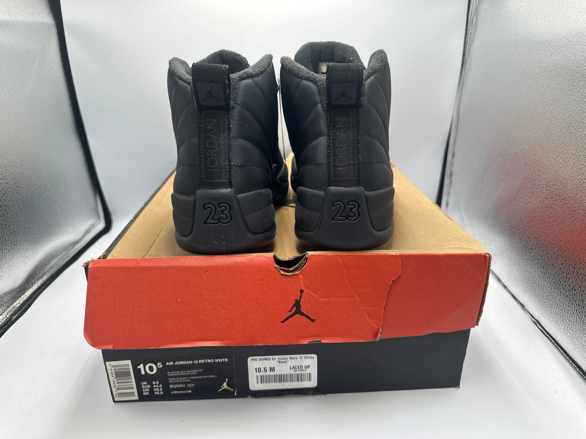 PRE OWNED Air Jordan Retro 12 Winter "Black"