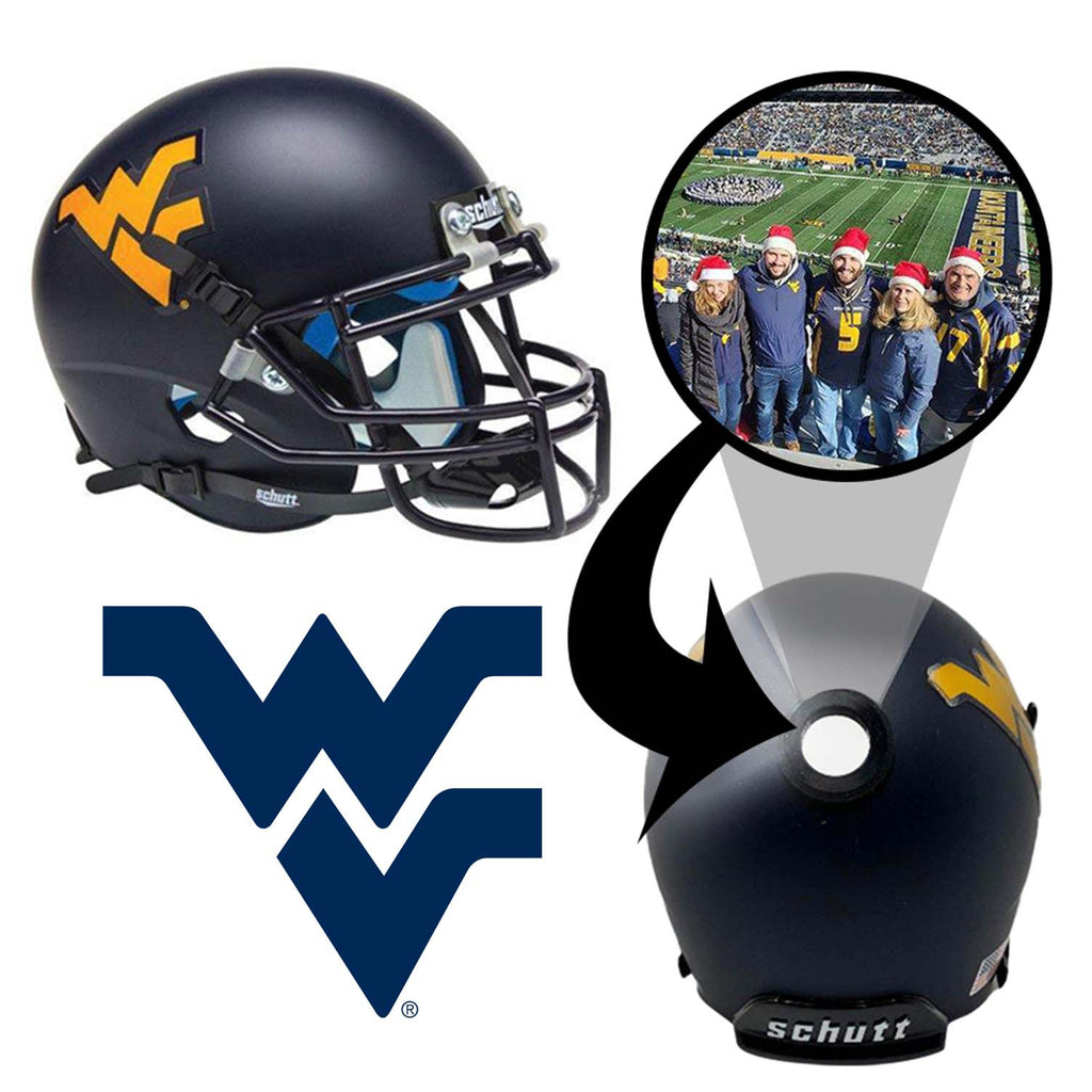 West Virginia Mountaineers College Football Collectible Mini Helmet - Picture Inside - FANZ Collectibles