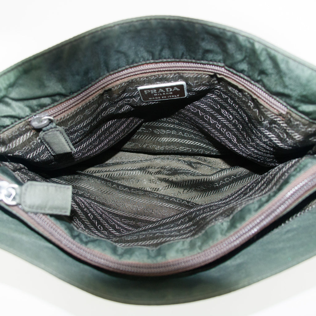 Prada Khaki Tessuto Nylon Tote Bag #4624