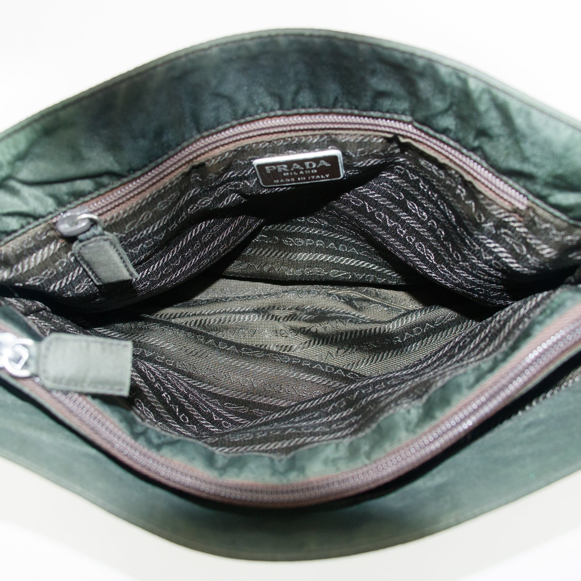 Prada Khaki Tessuto Nylon Tote Bag #4624