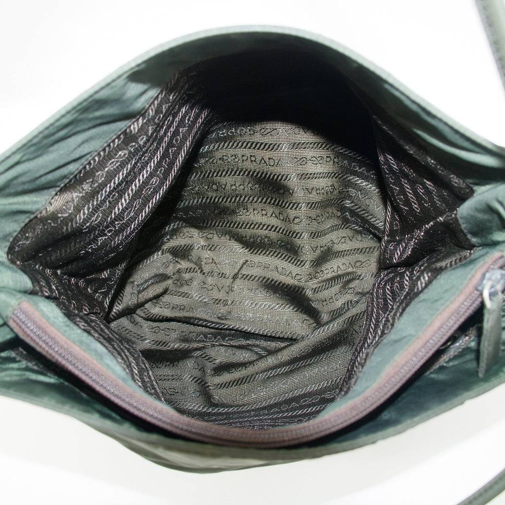 Prada Khaki Tessuto Nylon Tote Bag #4624