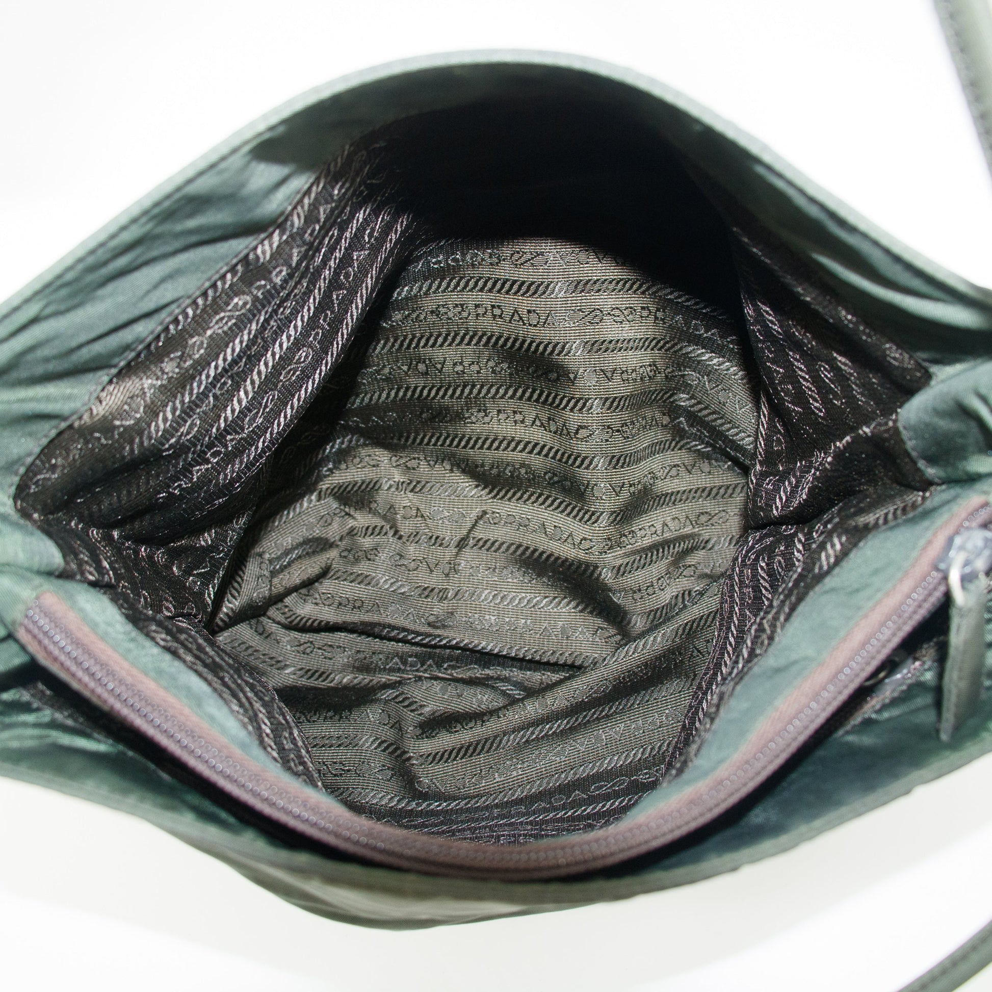 Prada Khaki Tessuto Nylon Tote Bag #4624