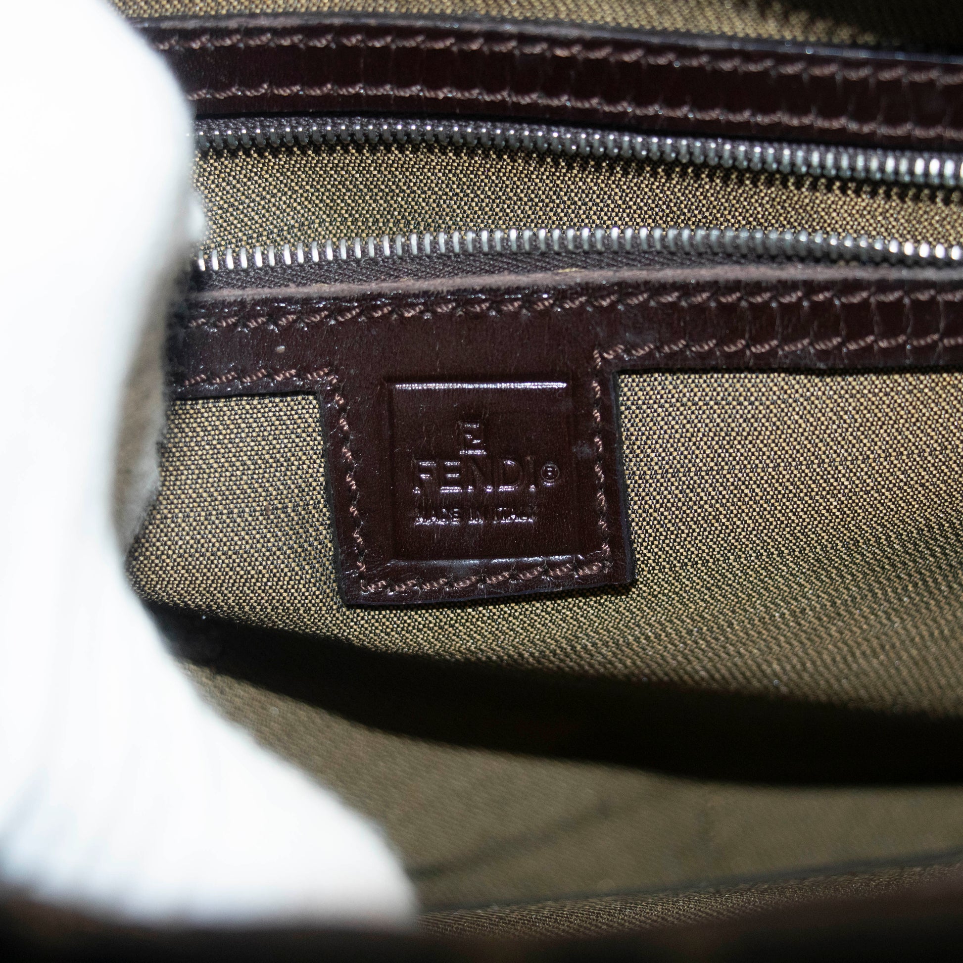 Fendi FF Zucca Canvas Brown Mini Tote Bag #4683
