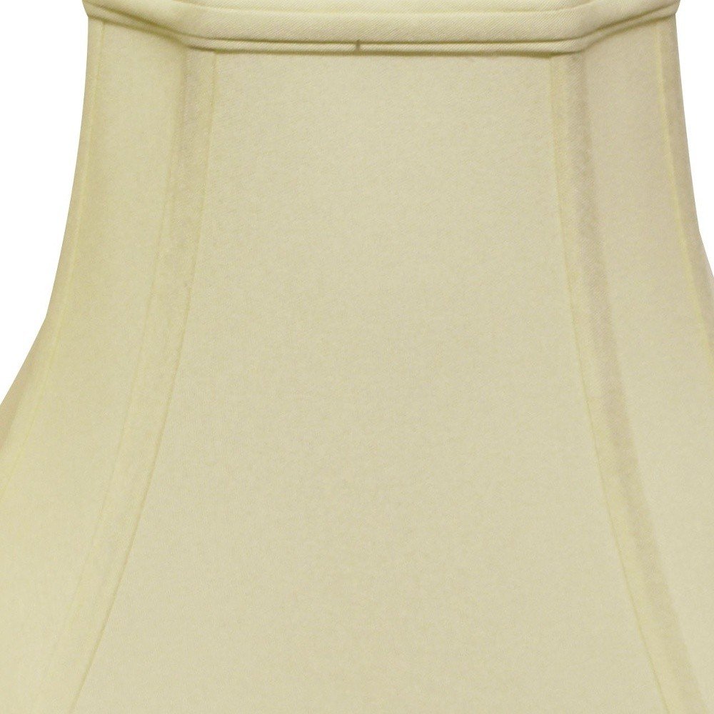 17" Ivory Inverted Rectangle Shantung Lampshade