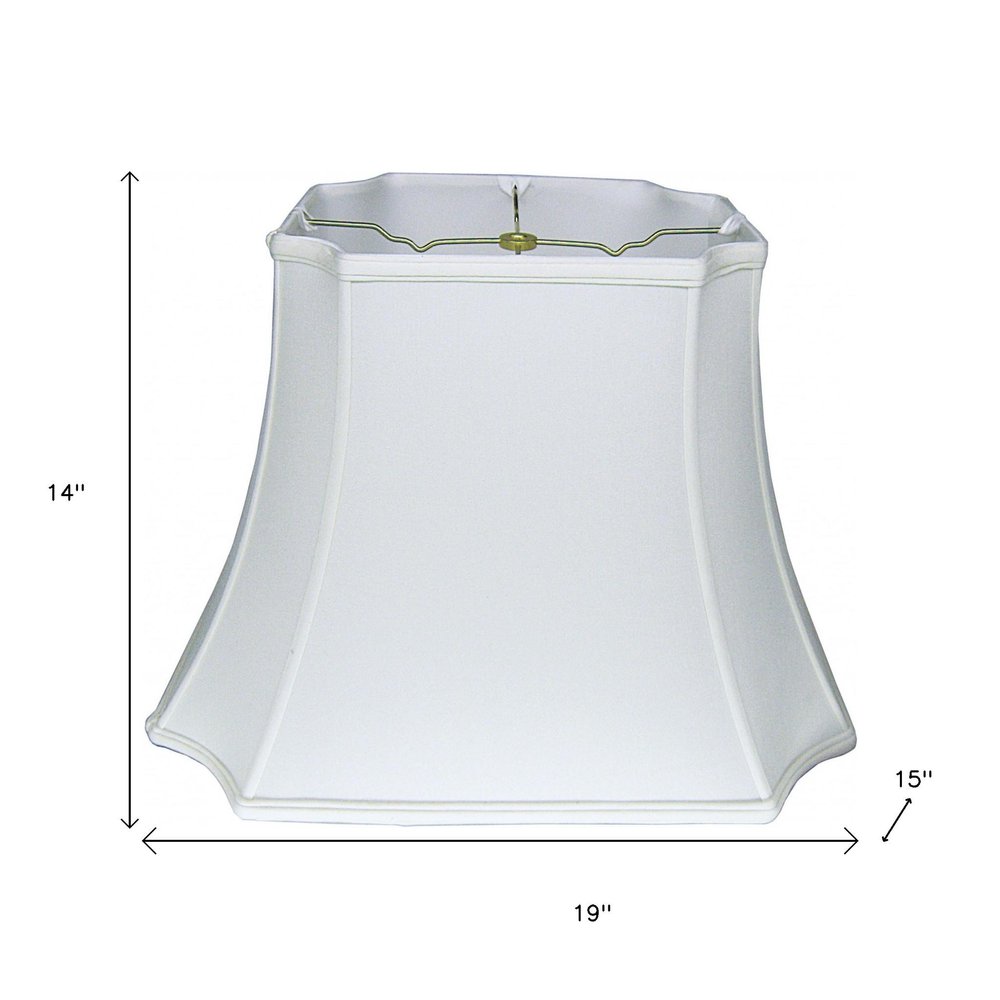 Snow Shantung Silk Lamp Shade