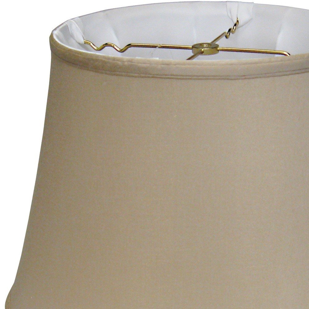Brown Pongee Silk Bell Lamp Shade