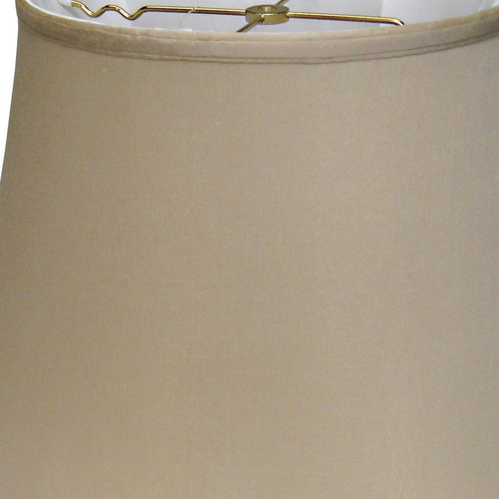 Brown Pongee Silk Bell Lamp Shade