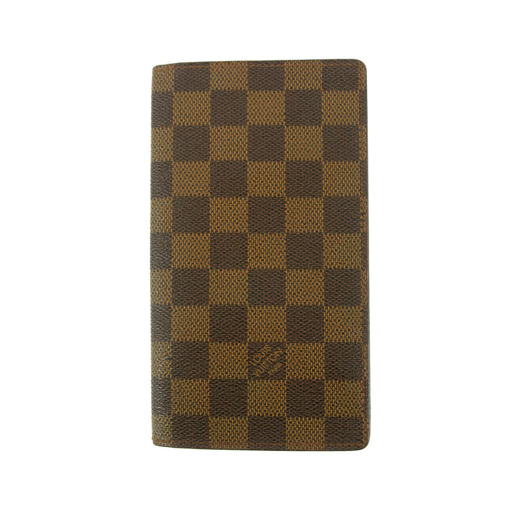Louis Vuitton Brown Damier Ebene Porte Long Wallet #4697
