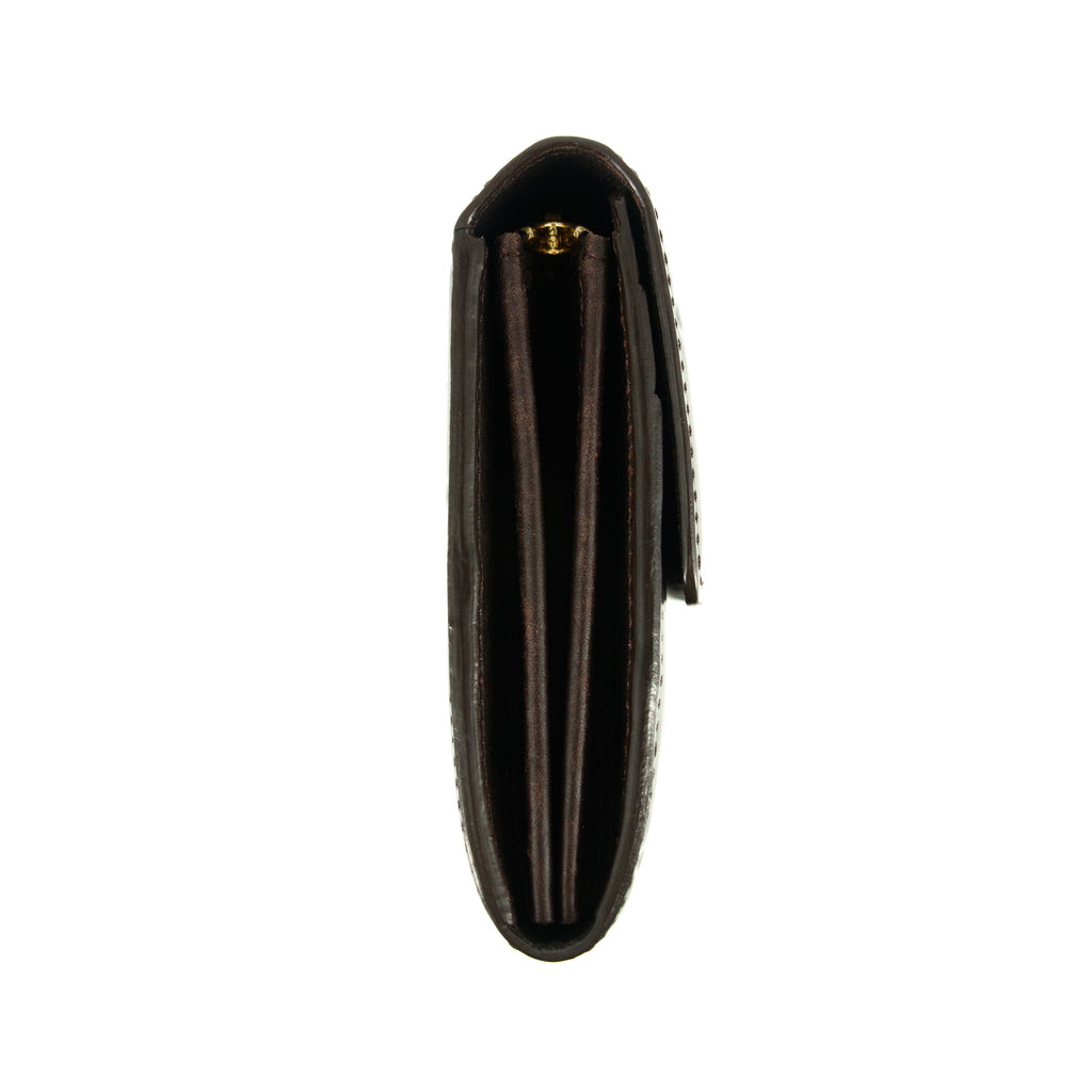 Louis Vuitton Purple Vernis Sarah Long Wallet #4698
