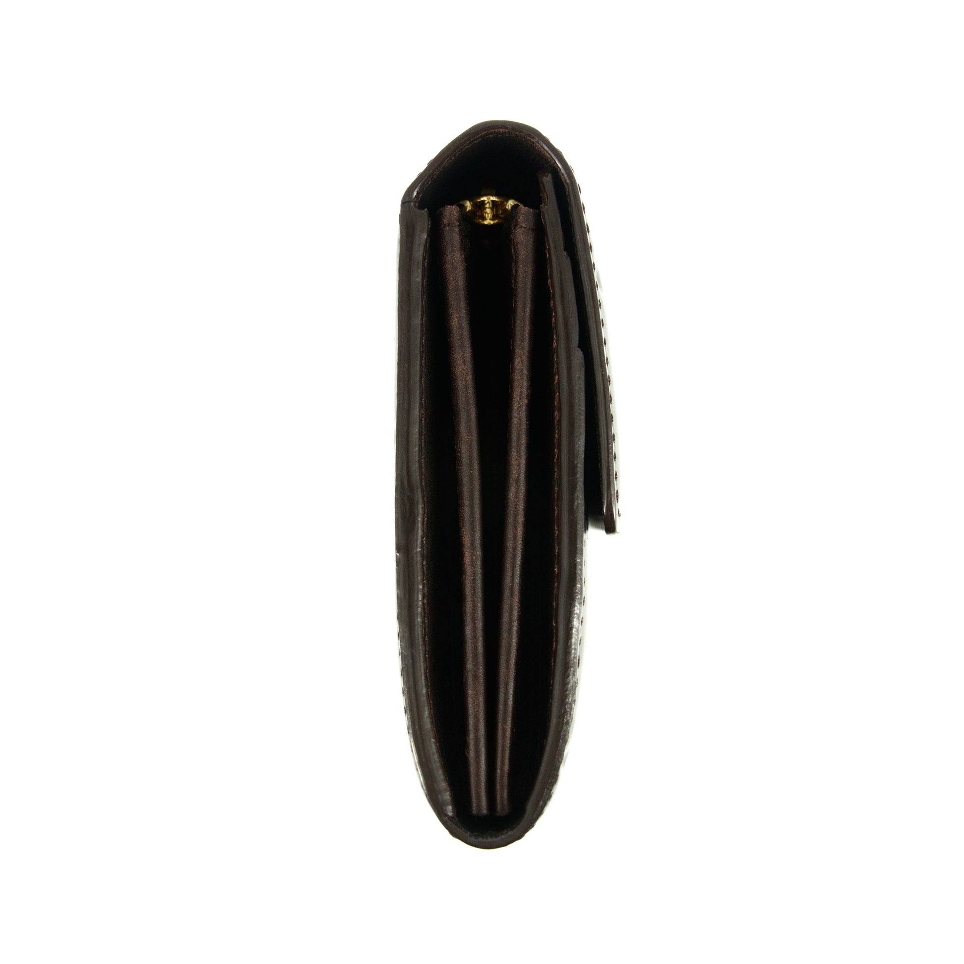 Louis Vuitton Purple Vernis Sarah Long Wallet #4698