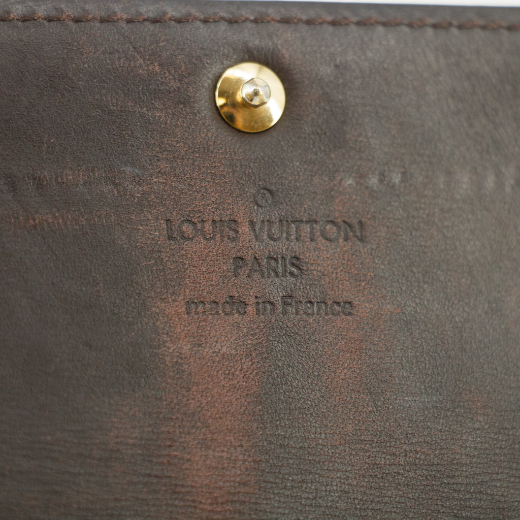 Louis Vuitton Purple Vernis Sarah Long Wallet #4698