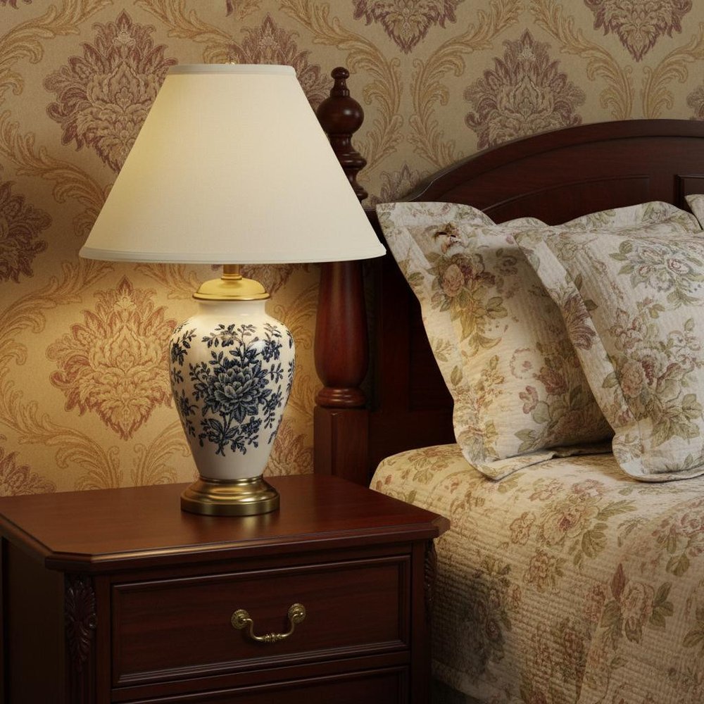 19" Ivory Deep Cone Slanted No Slub Lampshade