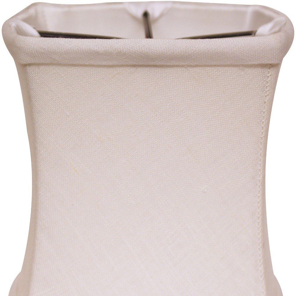 6" Snow Set of 6 Soft Box Chandelier Linen Lampshades