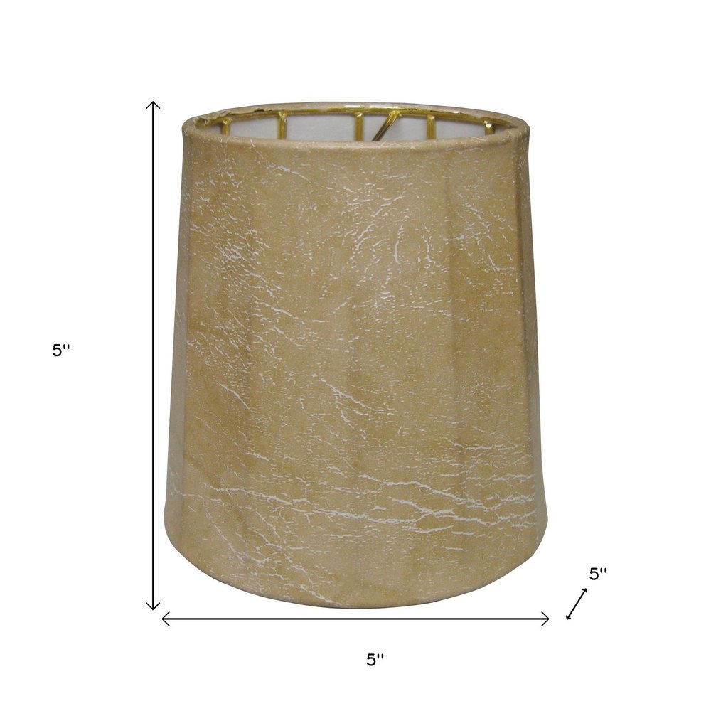 5" Parchment Set of 6 Spine Mouton Lampshades