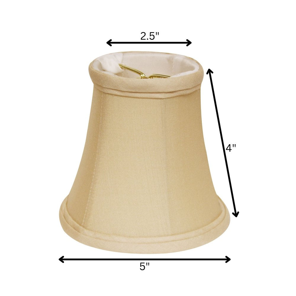 Natural Pongee Silk Bell Lamp Shade