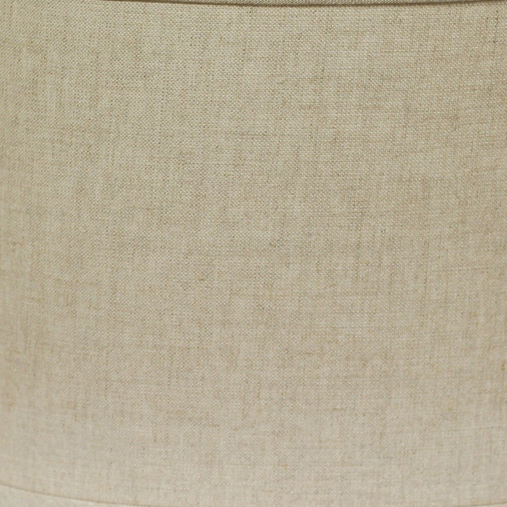14" Dark Wheat Throwback Oval Linen Lampshade