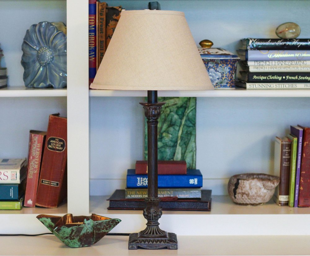 Dark Brown Linen Empire Lamp Shade