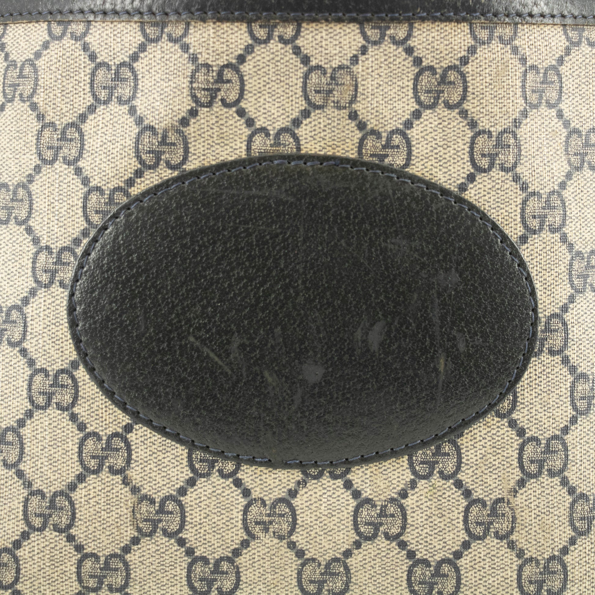 Gucci Navy GG Canvas Coated Vintage Tote Bag #4705