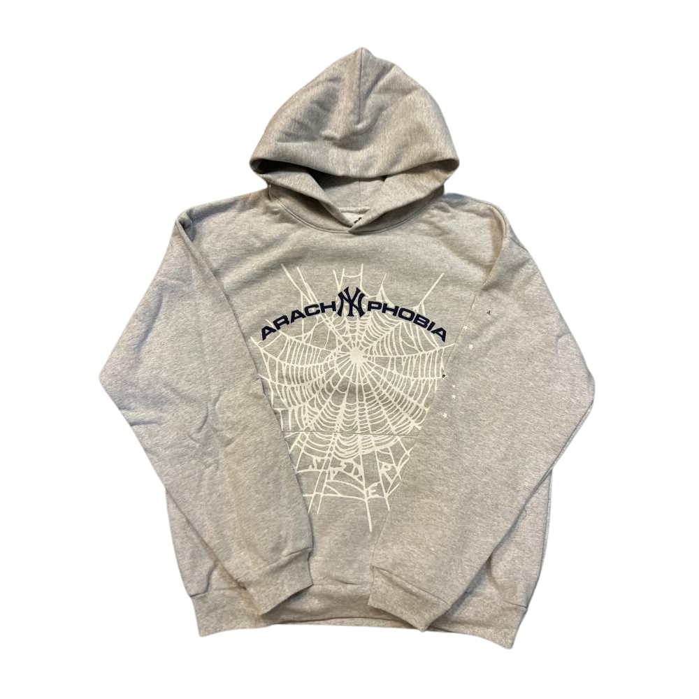Sp5der Yankees Hoodie Grey