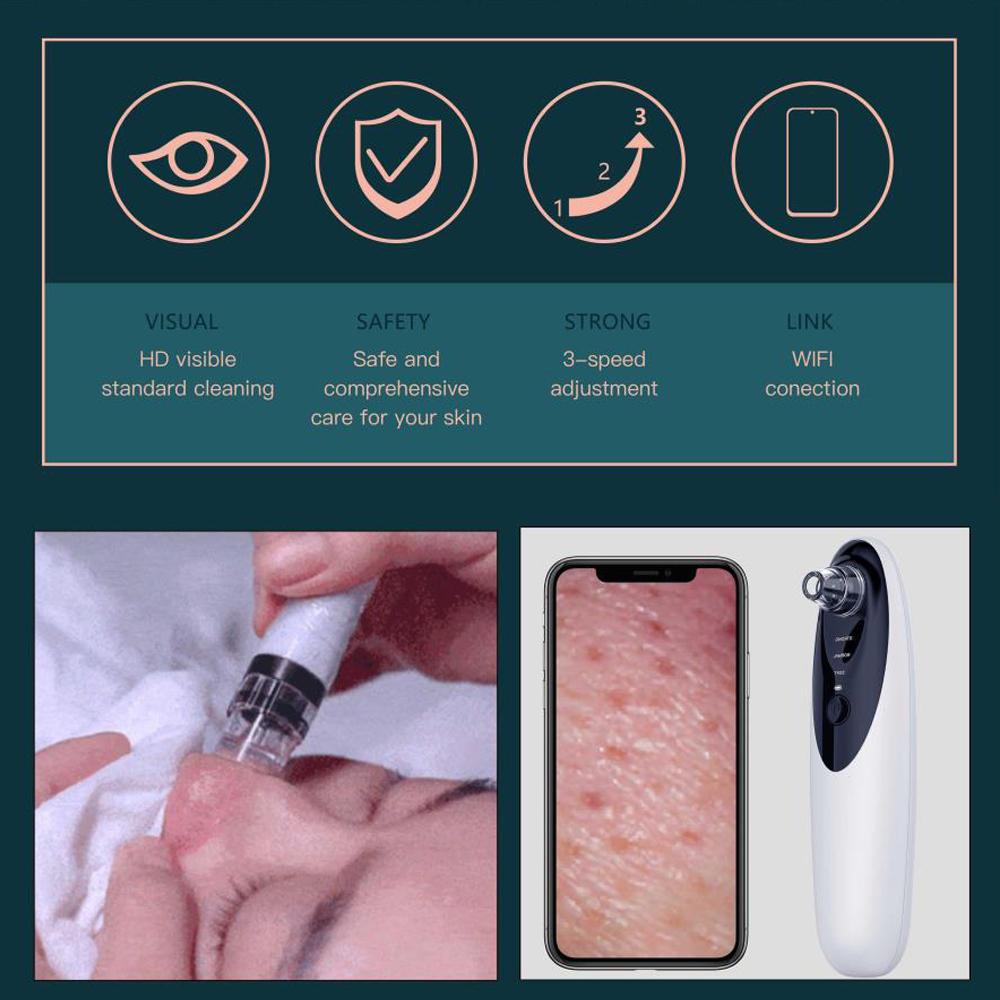 10X Microscope Electric Blackhead Remover Camera Wifi Wireless SP