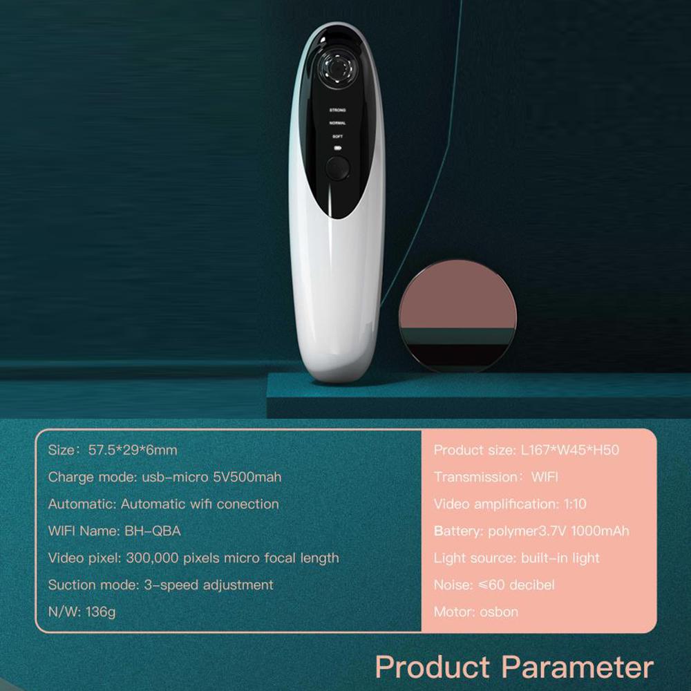 10X Microscope Electric Blackhead Remover Camera Wifi Wireless SP