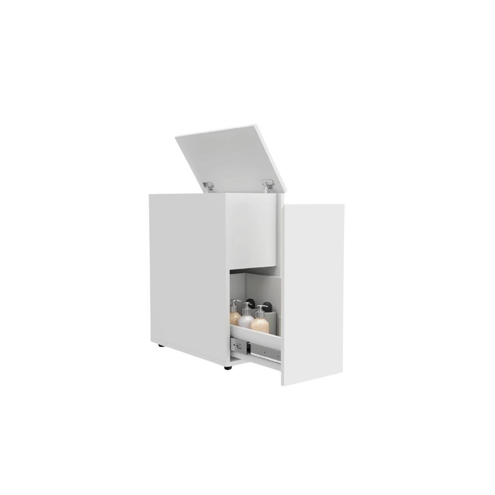 10" White Wood Freestanding Bathroom Vanity