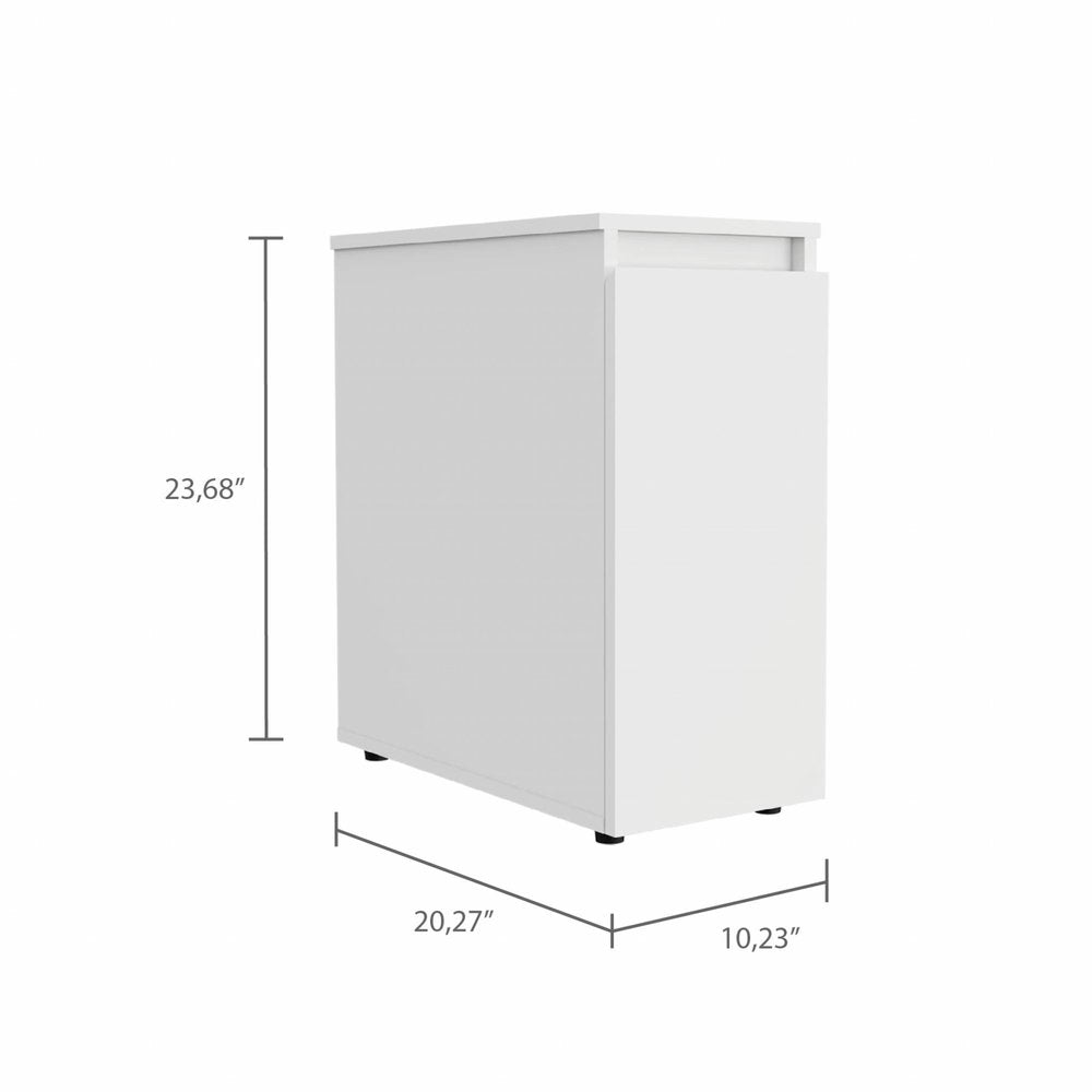 10" White Wood Freestanding Bathroom Vanity