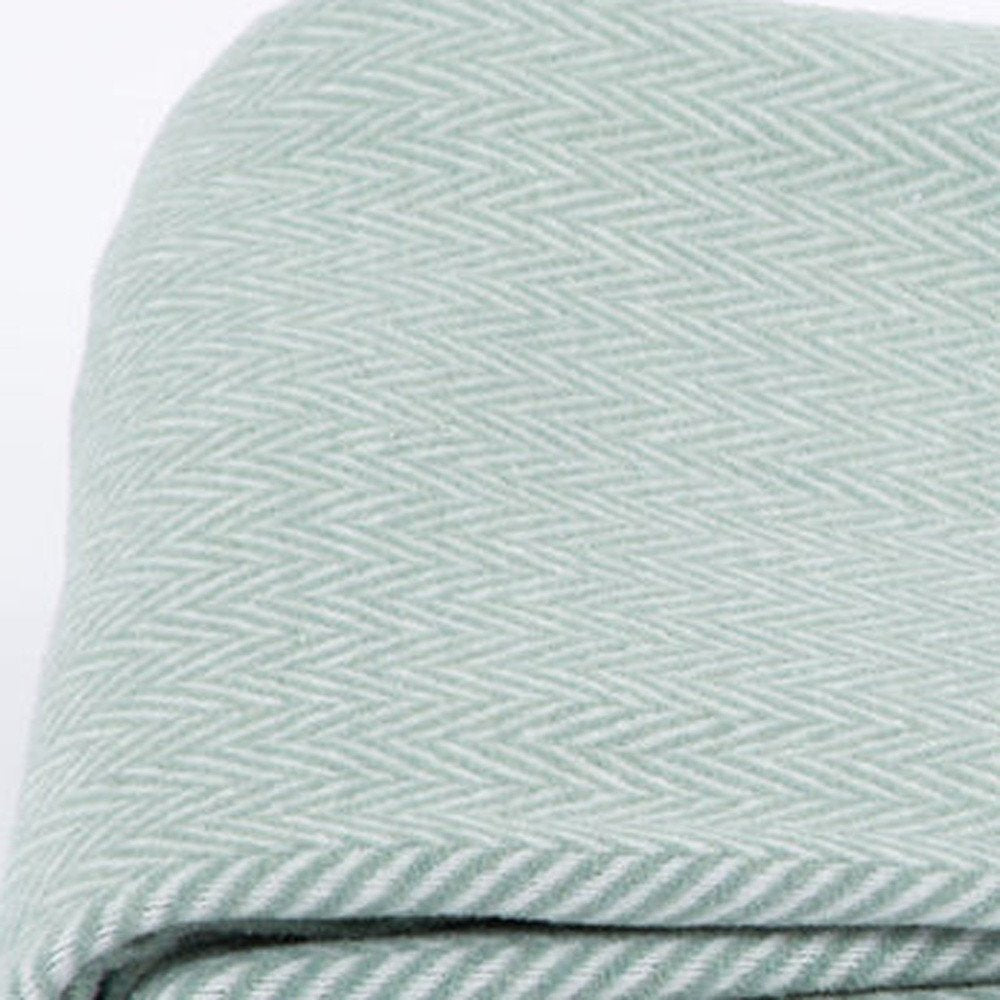 70" X 55" Copper And White Cotton Blend Woven Herringbone Plush Throw Blanket with Tassels