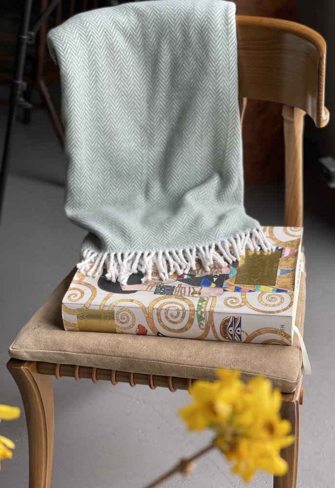 70" X 55" Copper And White Cotton Blend Woven Herringbone Plush Throw Blanket with Tassels