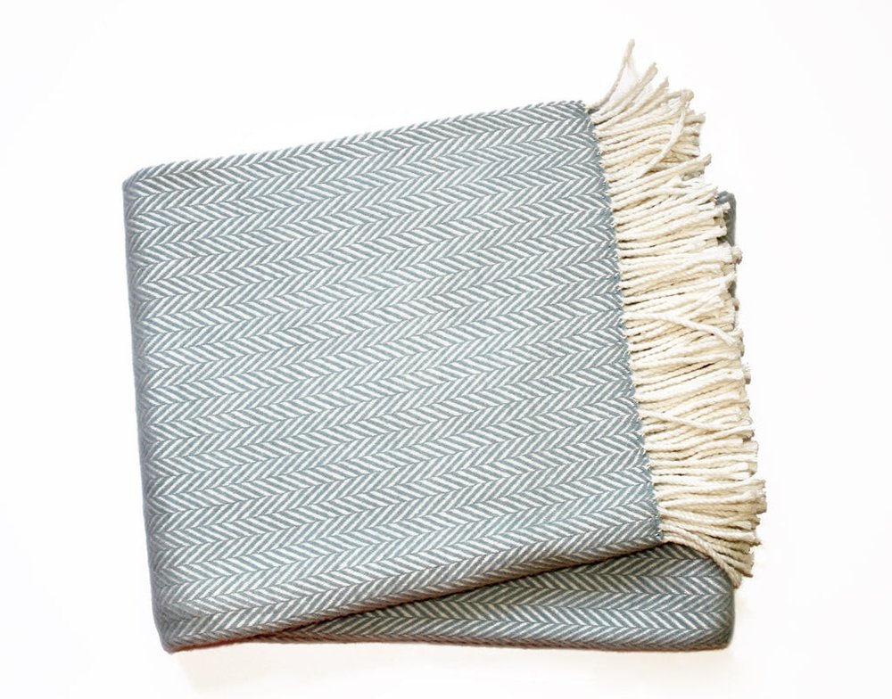 70" X 55" Copper And White Cotton Blend Woven Herringbone Plush Throw Blanket with Tassels