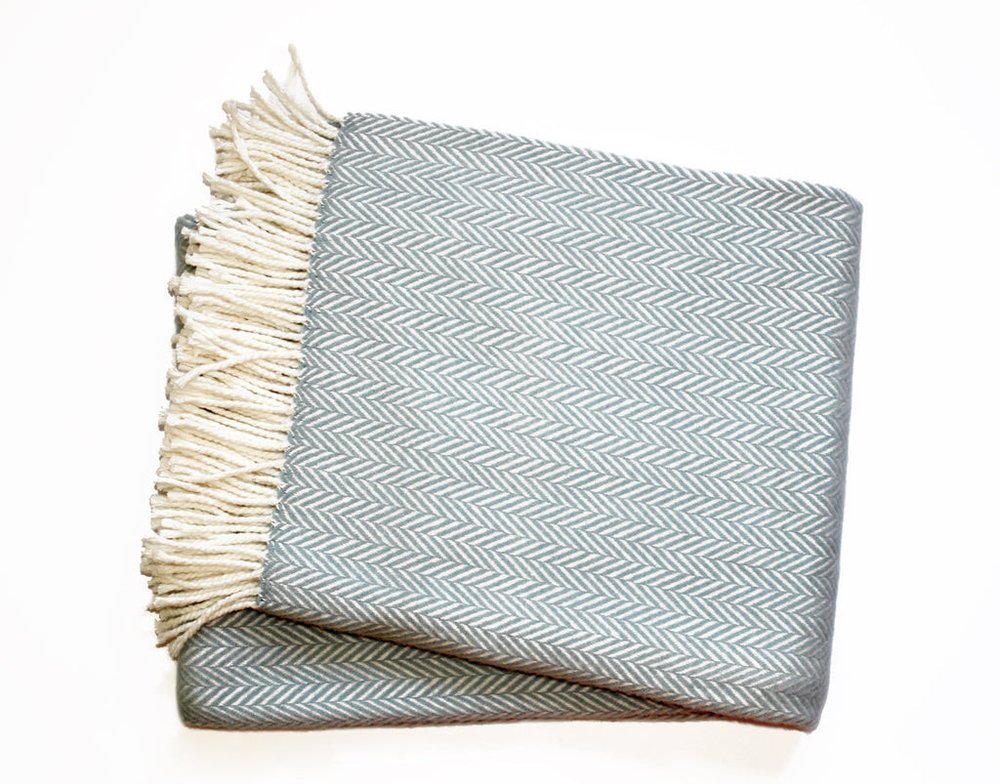 70" X 55" Copper And White Cotton Blend Woven Herringbone Plush Throw Blanket with Tassels