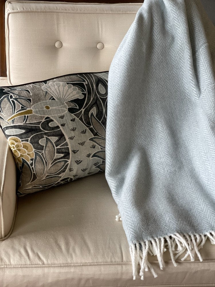 70" X 55" Copper And White Cotton Blend Woven Herringbone Plush Throw Blanket with Tassels