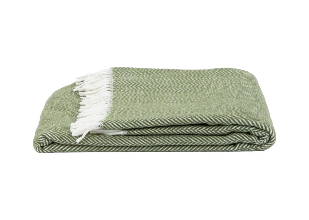 70" X 55" Copper And White Cotton Blend Woven Herringbone Plush Throw Blanket with Tassels