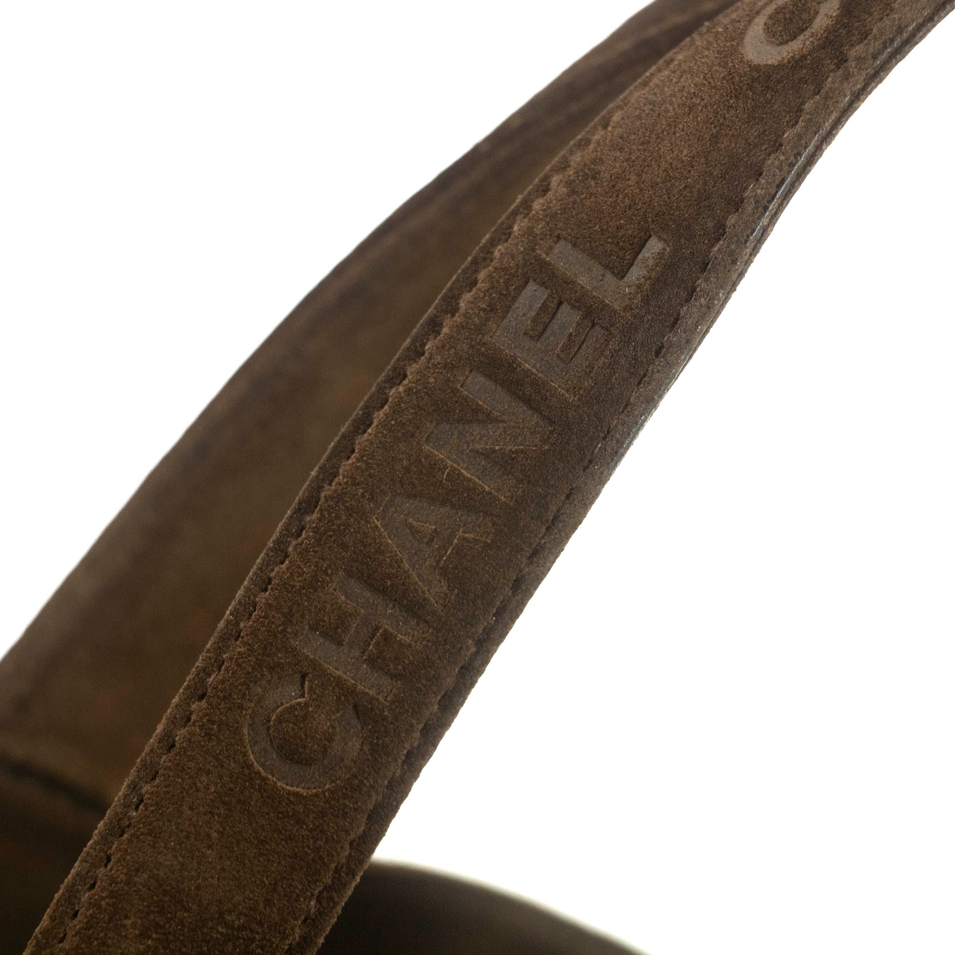 Chanel Brown Suede Handle Logo Tote Bag 4 Series #4752