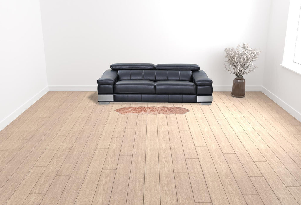 6' X 6' Grey Faux Fur Washable Non Skid Area Rug