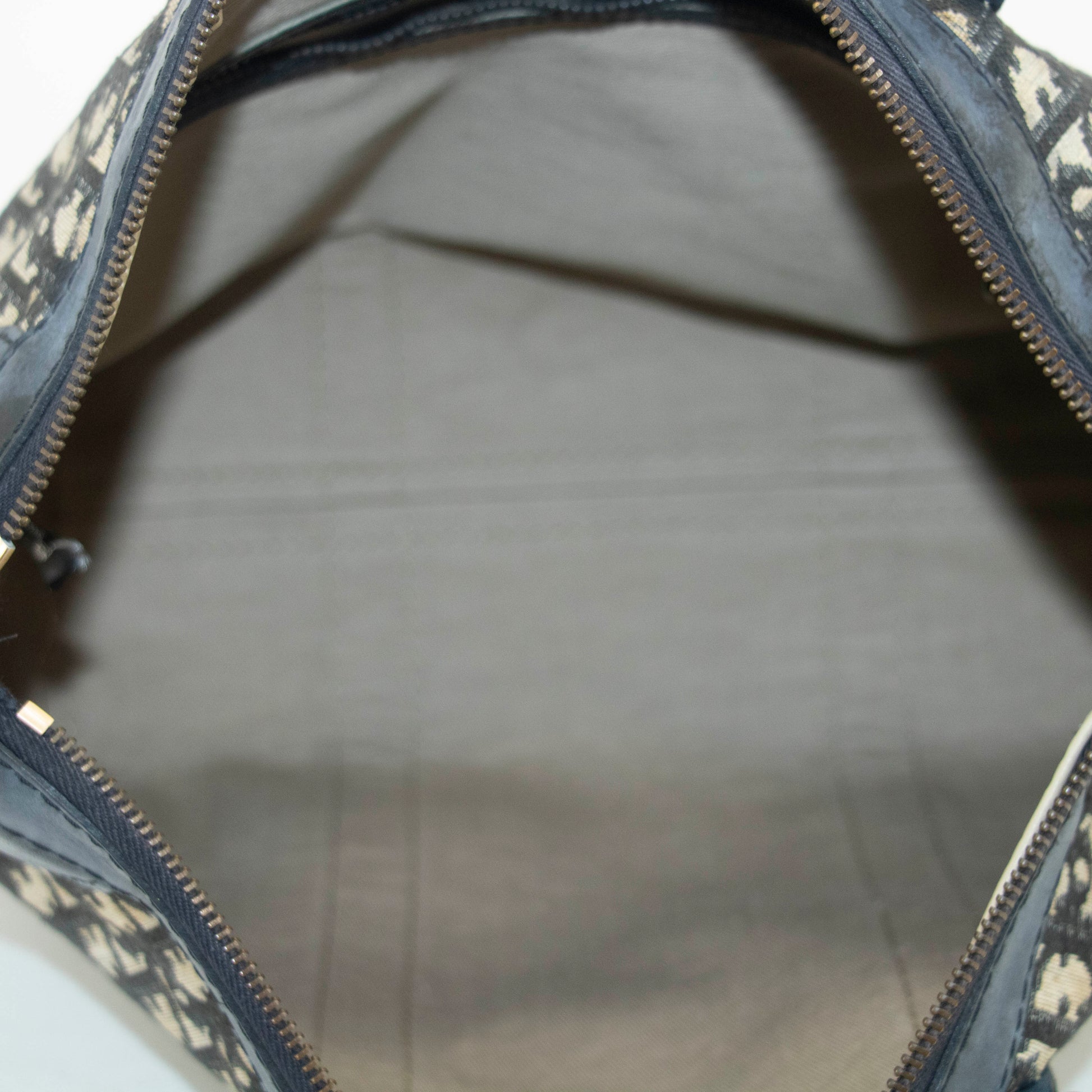 Christian Dior Blue Trotter Canvas Mini Boston Bag #4783
