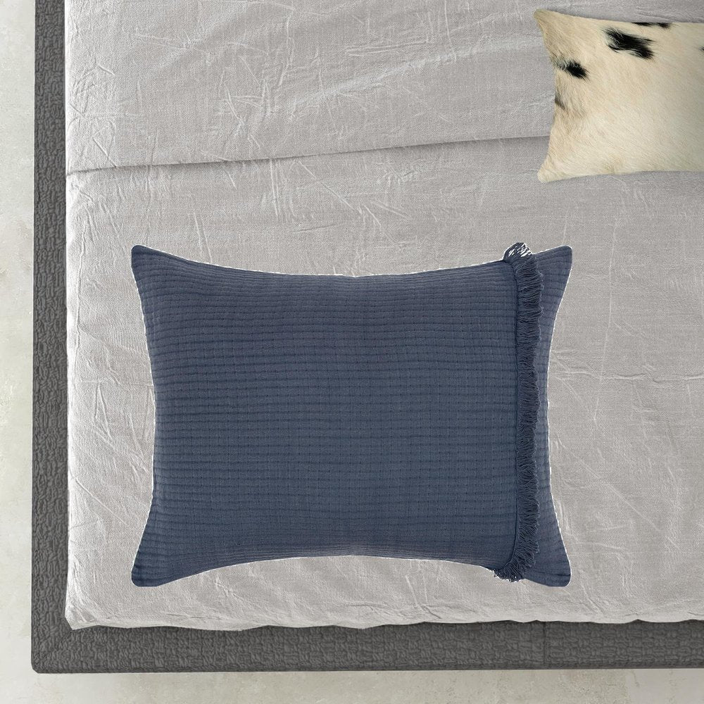 Indigo Checkered King Quilt