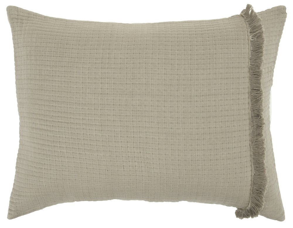 Natural Checkered Queen Quilt