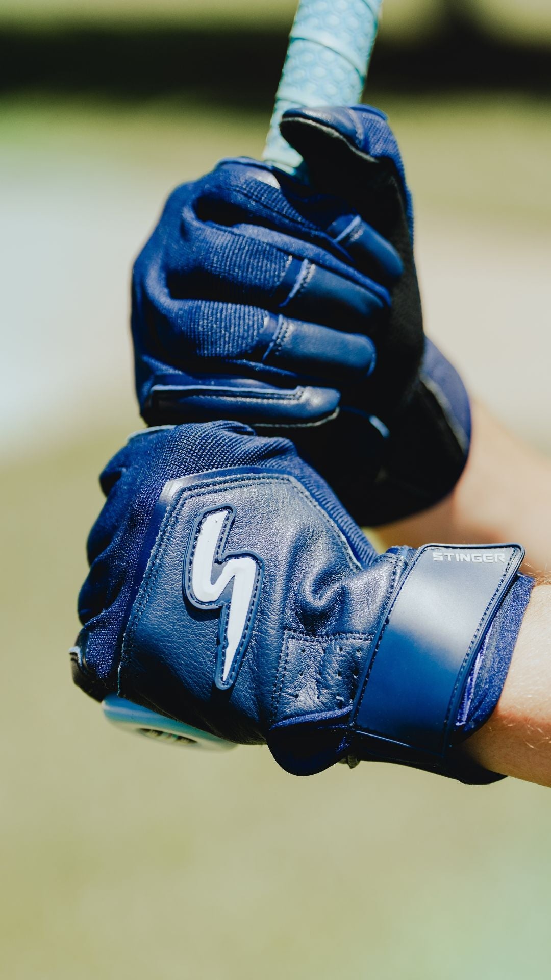Color Crush Batting Gloves - Navy