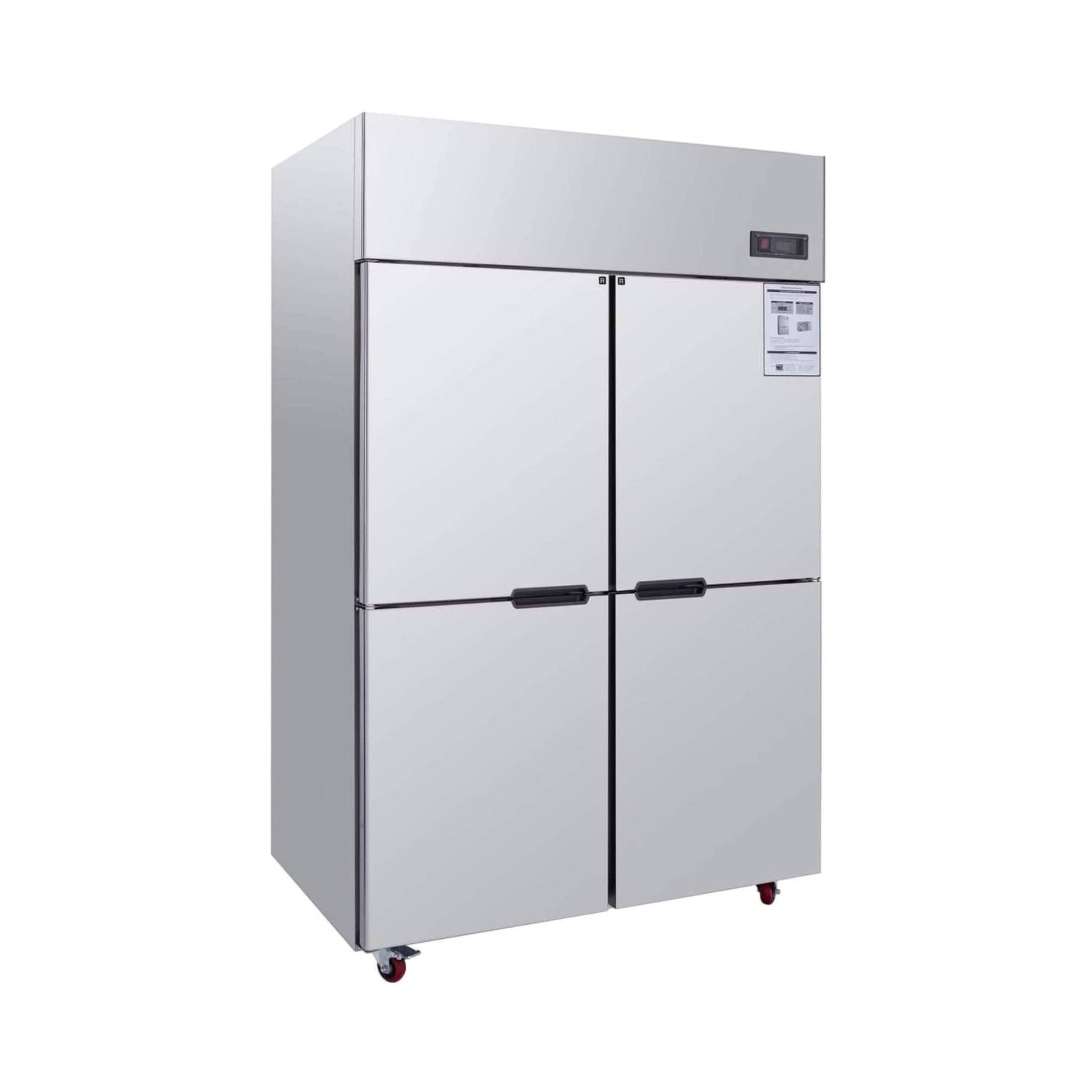 48-Inch Commercial 33 Cu.Ft Stainless Steel Reach-In Refrigerator With Four Split Doors (SAK83046)