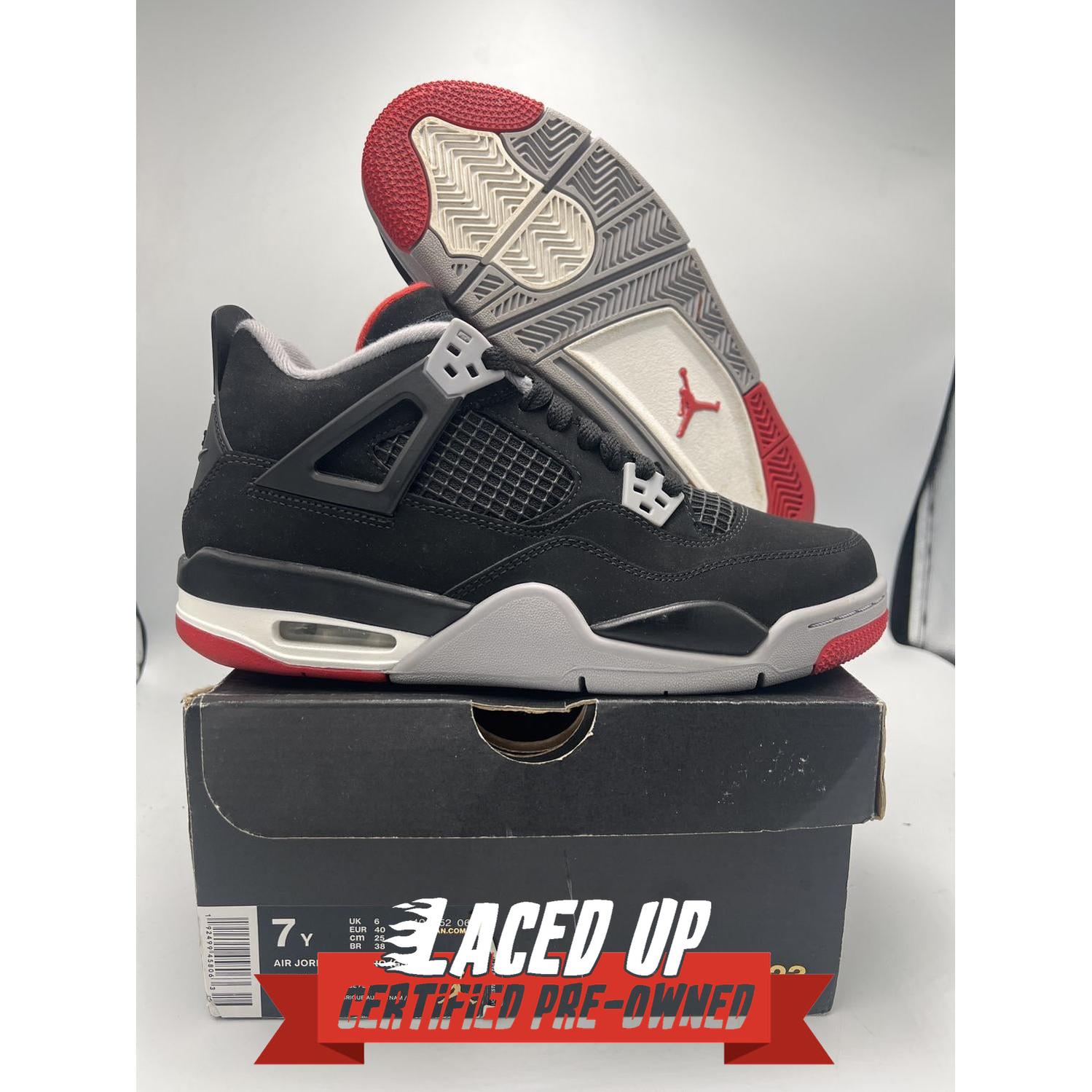 PRE OWNED Jordan 4 Retro Bred (2019) (GS)
