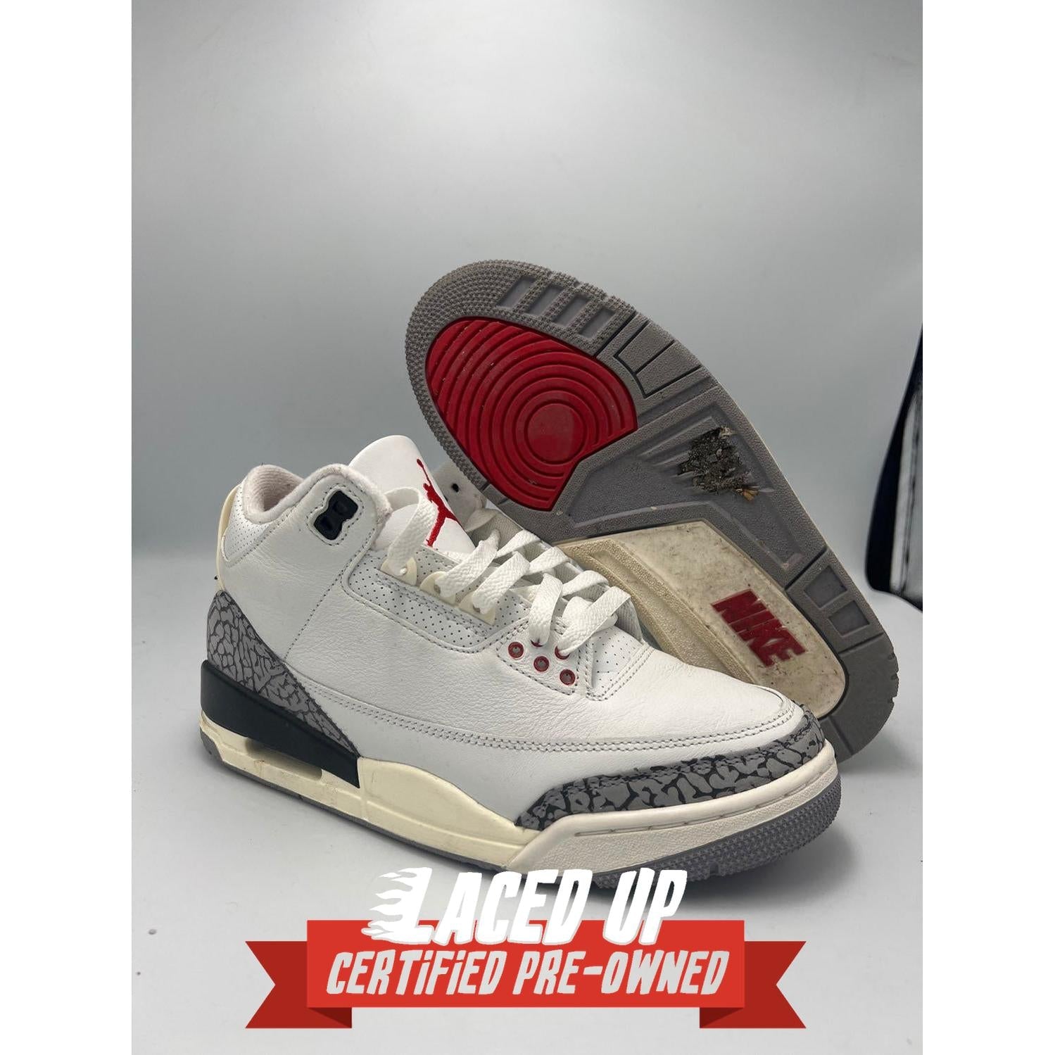 PRE OWNED Jordan 3 Retro White Cement Reimagined