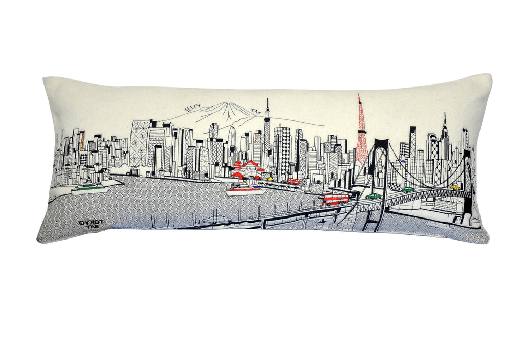 14" X 35" Cream Hometown Pride Wool Lumbar Throw Pillow