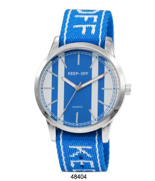 38mm Canvas Band Watch Silver Case Quartz Casual Light