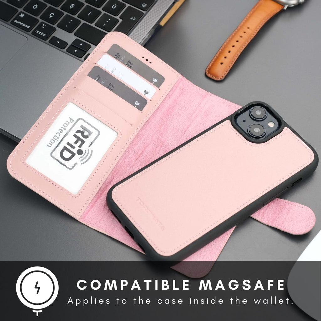Casper Leather iPhone 14 Plus Wallet Case | MagSafe