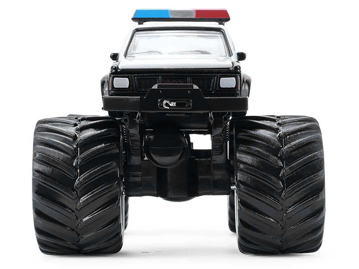 1990 GMC S-15 Monster Truck "Texas Department of Public Safety" Black and White "Kings of Crunch - Hot Pursuit" Special Edition 1/64 Diecast Model Car by Greenlight