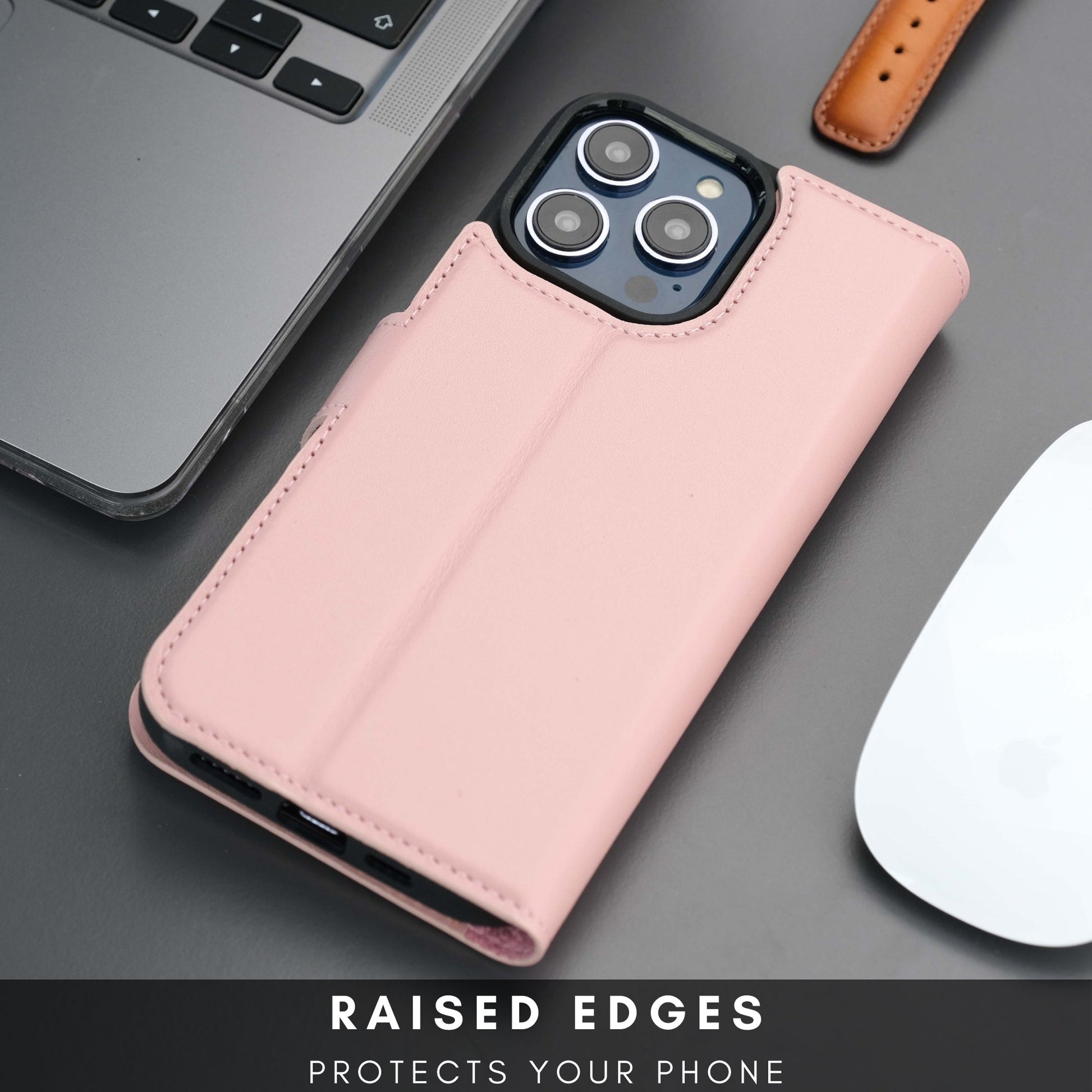 Casper Leather iPhone 15 Pro Max Wallet Case | Detachable MagSafe Compatible RFID Protection