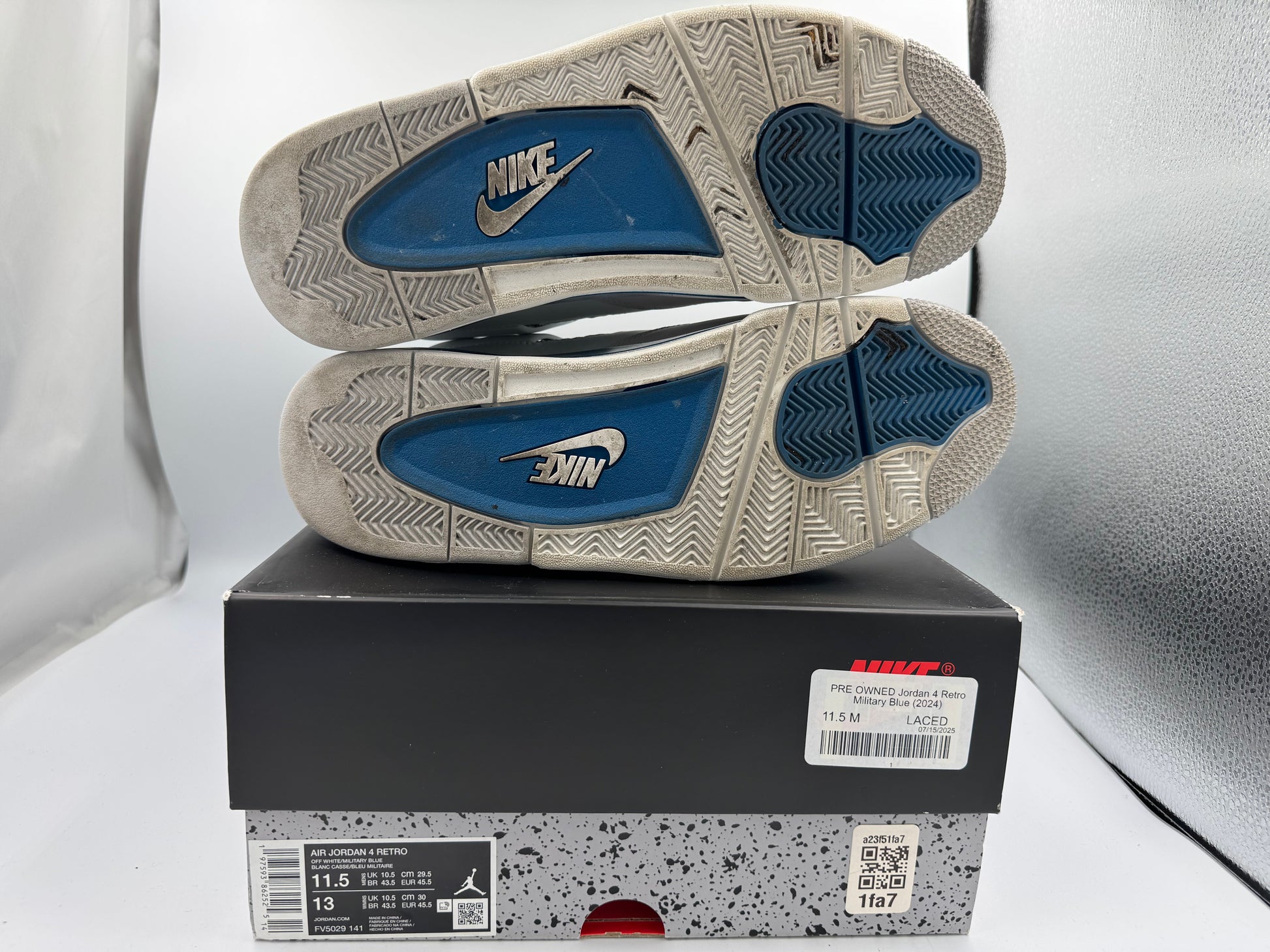 PRE OWNED Jordan 4 Retro Military Blue (2024)