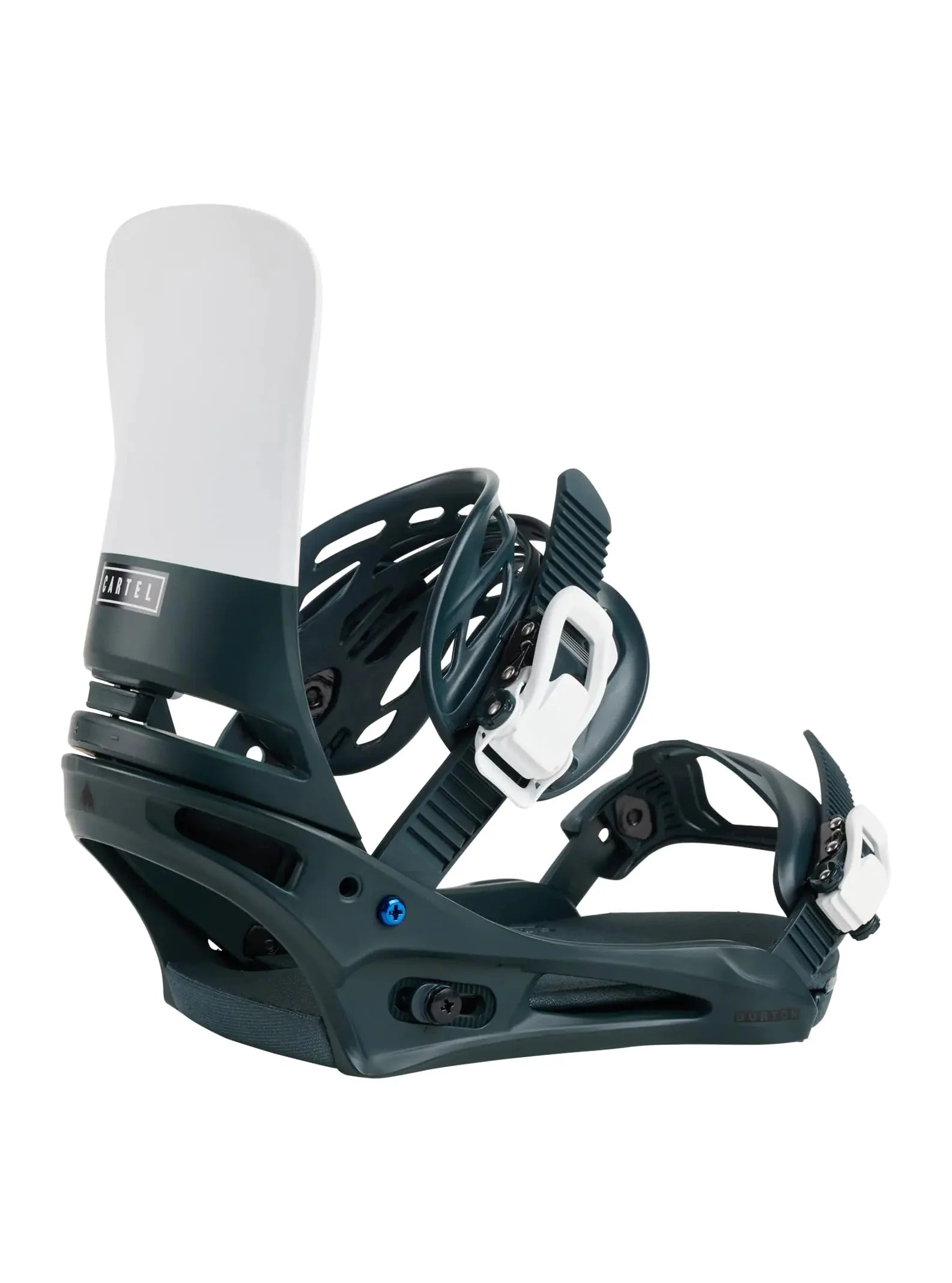 Burton Mens Cartel Re:Flex Snowboard Bindings Deep Emerald/White M