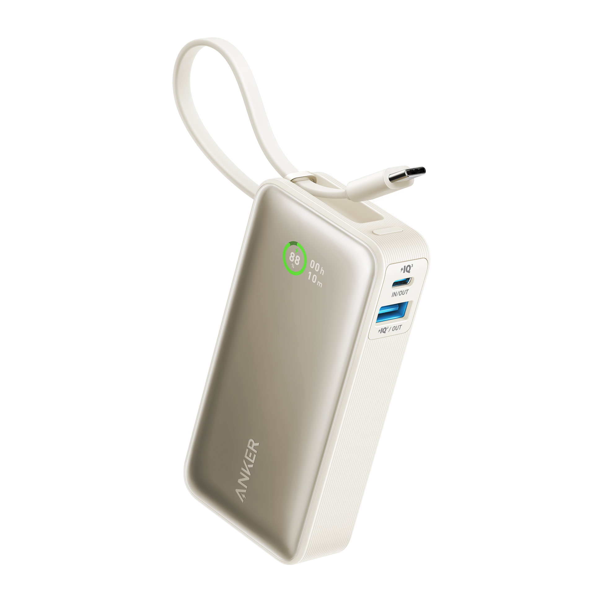 Anker Nano Power Bank (30W, Built-In USB-C Cable)